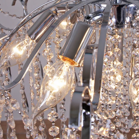 Подвесная люстра хрустальная Reluce 36760-0.4-500 MX CH