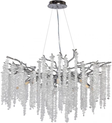 Подвесная люстра MW-Light Лайма 467013510 (220V, хрусталь, на тросе, ветки)