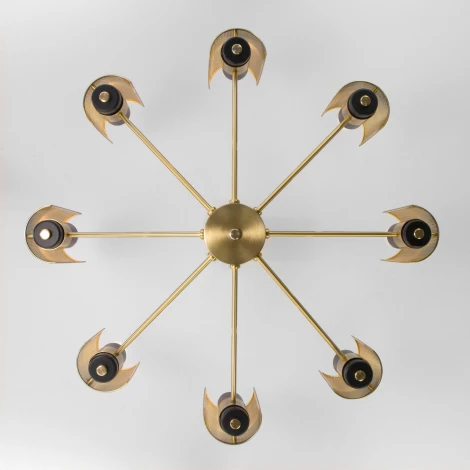 Потолочная люстра на штанге Eurosvet Grino 70139/8 латунь (220V)