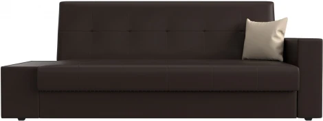 Диван-книжка Лига-020 стол слева (Коричневый,Бежевый/Экокожа) Лига Диванов арт.118542L