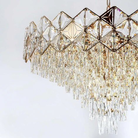 Подвесная люстра хрустальная Modelux MODELUX ML.7555.25 GD