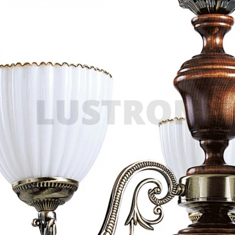 Подвесная люстра N-Light 853 853-03-03 красное дерево+бронза