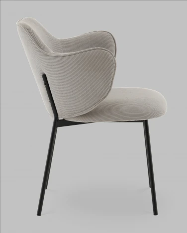 Стул Джиннет велюр светло-серый Stool Group арт.УТ000041755