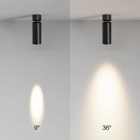 Потолочный светильник накладной Maytoni Focus Led C055CL-L12W2.7K-SS-B