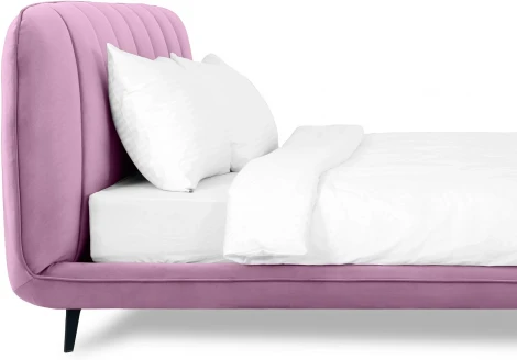 Кровать Amsterdam ОГОГО (арт.564344), (Велюр/Сиреневый)