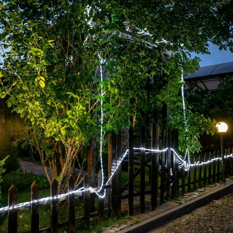 Гирлянда светодиодная Дюралайт, 15м, коннектор в/к, белый свет Uniel ULD-D50 15M/С08 IP44 WHITE