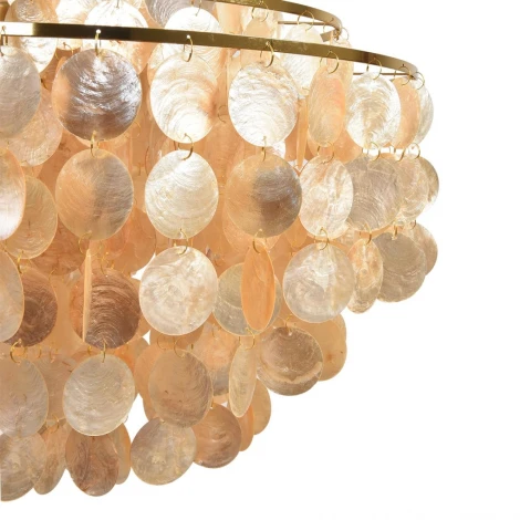 Подвесная люстра Lumion Shella 8386/6 бронза/перламутровый, металл/ракушка E14 6*40W 220V