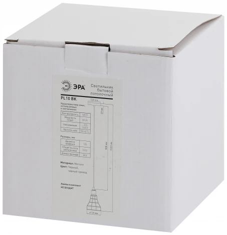Подвесной светильник Эра PL10 BK (220V, на проводе, круглые)