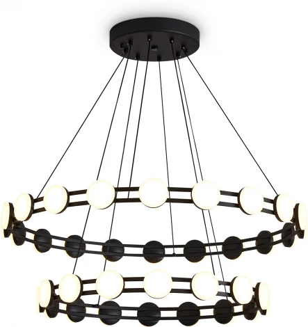 Подвесной светильник ярусный Freya Collar FR6180PL-L70B (LED, 220V, на проводе, кольцо)