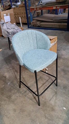 Стул полубарный Bradexhome Milan бирюзовый