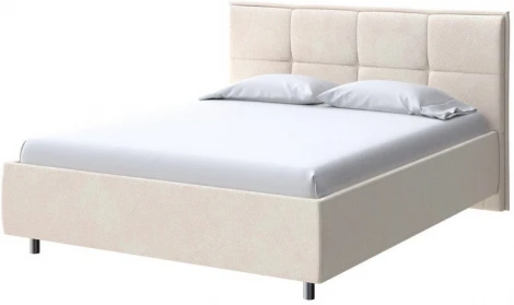 PROxSON Кровать Lino без основания (Ткань: Велюр Casa Сахарный) 160x190