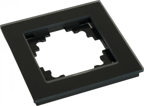 Рамка на 1 пост (черный) Stekker Катрин 49600