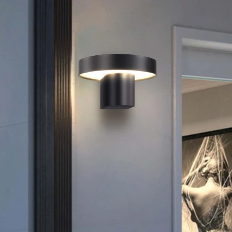 Настенный уличный светильник Favourite Grybas 4640-1W (LED, 220V, круглые, IP65)