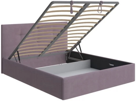 PROxSON Кровать Mono с бельевым ящиком (Ткань: Рогожка Тетра Слива) 140x200