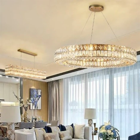 Подвесной светильник L'Arte Luce Spiridon L27718.92 (220V, хрусталь, на тросе, кольцо)