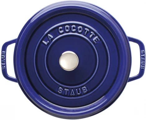 Кокот круглый, 26 см, 5,2 л, темно-синий 1102691 Staub