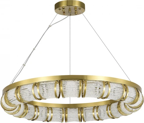 Подвесной светильник ST Luce Esme SL6011.303.01 Латунь/Прозрачный LED 1*50W (220V, на тросе, круглые)