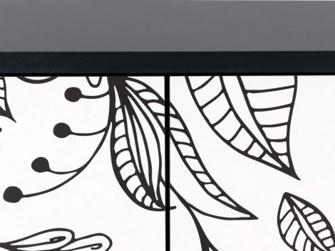 Тумба Boho Color большая ОГОГО (арт.599499), (ЛДСП/Черный)