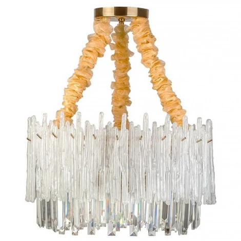 Подвесная люстра каскадная L'Arte Luce Glacier L05010 (220V, хрусталь, на цепи)