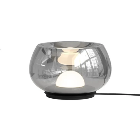 Настольная лампа Denkirs Floa DK6747-BK+SM 8 Вт 3000К металл/стекло черный/дымчатый серый