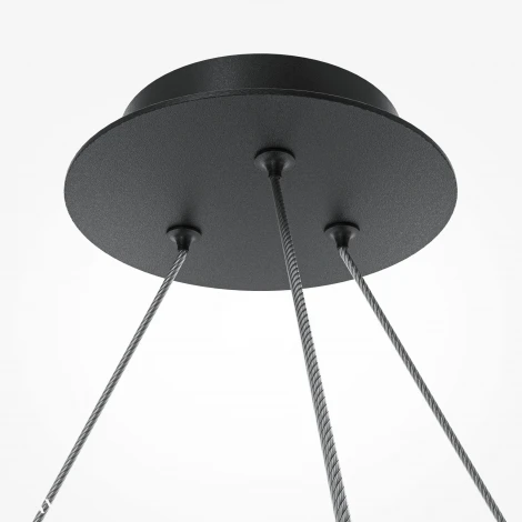Подвесная люстра Maytoni Balance MOD317PL-06B (220V, на тросе, шарики, кольцо)