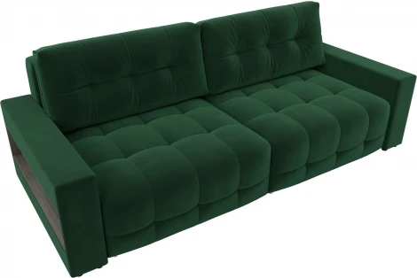 Диван прямой с полками Лига-053 НПБ Лига Диванов (Велюр) арт.128891