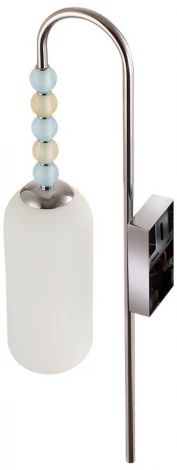 Бра с выключателем Lumion Tracy 8271/1W хром/голубой/желтый/белый, металл/стекло Е14 1*40W 220V