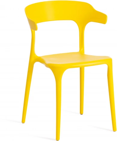 Стул TON (mod. PC33) / 1 шт. в упаковке Tetchair (Пластик/Желтый) арт. 24694