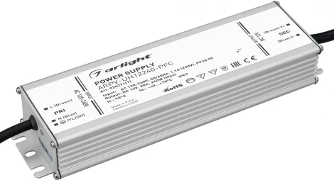 Блок питания ARPV-UH12240-PFC (12V, 20.0A, 240W) (Arlight, IP67 Металл, 7 лет) 024271(1)