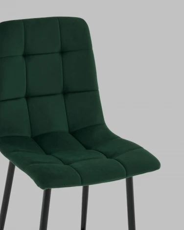 Стул полубарный Одди велюр темно-зеленый Stool Group арт.УТ000041433