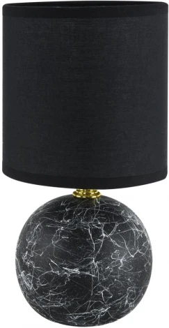 Настольная лампа Lumion Vilana 8167/1T черный, керамика/текстиль E14 1*40W 220V (выключатель, круглые)