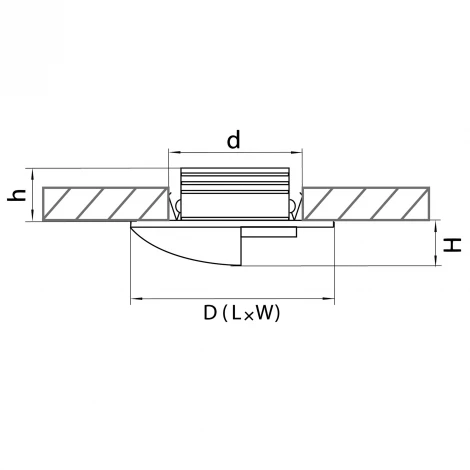 Подсветка для лестниц и ступеней встраиваемая Lightstar Lumina 212146 (LED, 220V)