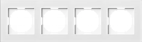 Рамка 4-я, Natural белое стекло Donel A07 DEN214WG