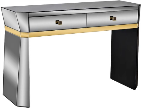 Консоль 2 ящика с золотистой отделкой 120*42*79см Garda Decor арт.KFG125
