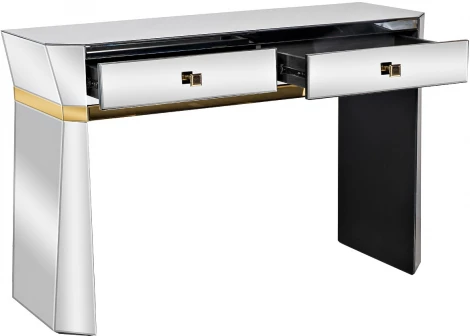 Консоль 2 ящика с золотистой отделкой 120*42*79см Garda Decor арт.KFG125