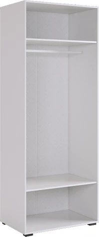 Ева Шкаф двухдверный 102.01 Mebelson (ЛДСП,МДФ,ПВХ,Пластик/Светлое дерево,Белый) арт.UL.102-M.104.01.3101