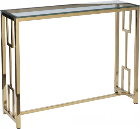 Консольный стол Garda Decor 47ED-CST072GOLD (Золото/Золото,Прозрачный)