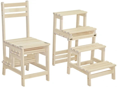 Стул-стремянка Массив лак от фабрики Mebelik