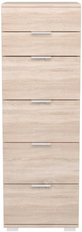 Комод Leset Наоми 6 (ЛДСП,ПВХ,Зеркало/Дуб сонома) арт.2500000077791