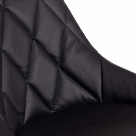 Стул барный MESSY (mod. KY704C) черный/белый/хром (металл/экокожа)