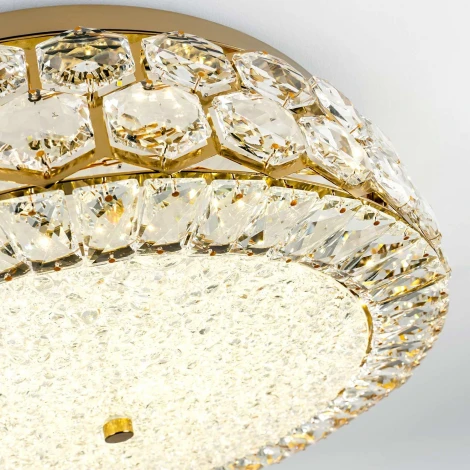 Потолочный светильник светодиодный хрустальный с пультом с регулировкой цветовой температуры LED4U LED4U L1181-500 BS