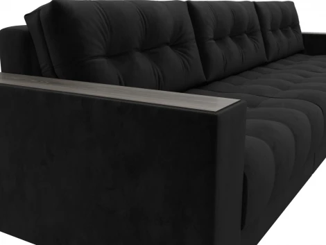 Диван прямой с декором Лига-049 НПБ Лонг Лига Диванов (Велюр) арт.128426