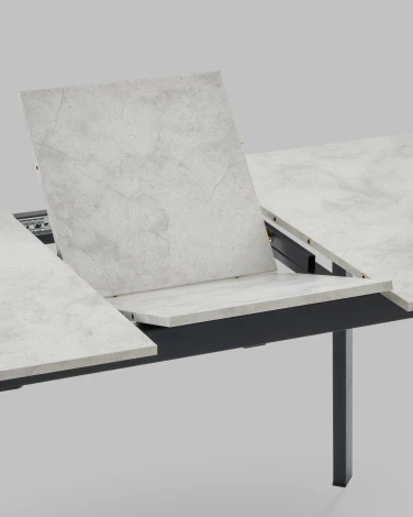 Стол Stool Group Batu new 120-160/80/76 Стол Stool Groupешница ЛМДФ ароза светлая подСтол Stool Groupье металл черный УТ000041938