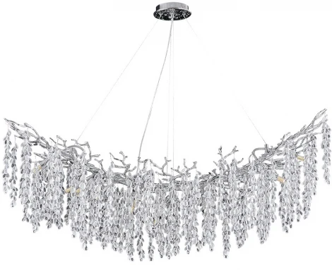 Подвесная люстра Divinare Salice 3135/26 SP-14 (220V, на тросе, лепестки, ветки)