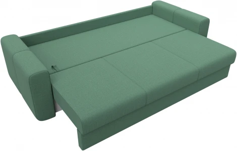 Диван прямой Лига-031 (Зеленый/Рогожка) Лига Диванов арт.123325