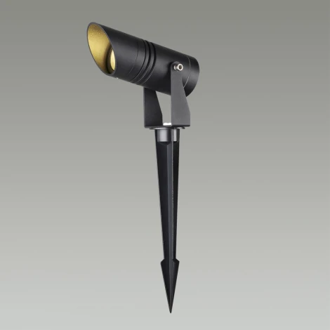 Грунтовый светильник Odeon Light Stima 6648/6GL3 черный/металл IP65 LED CREE 6W 3000K 220V (круглые)