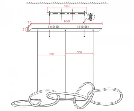 Подвесной светильник Kink Light Сена 07609-5AL,33