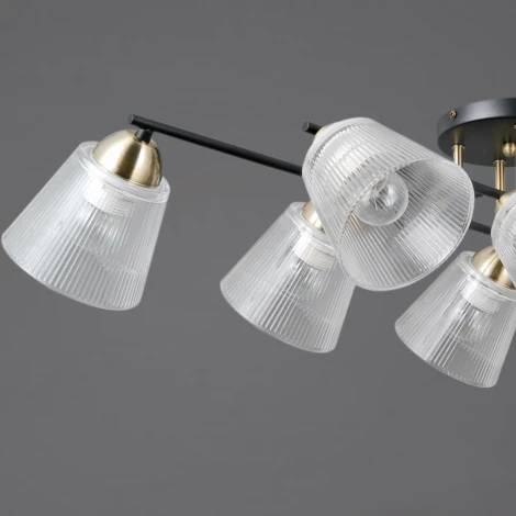 Потолочная люстра на штанге ILLUMICO IL0845-8CSQ-25BKAB ELITE