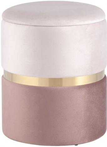 Пуф Кэрри с ящиком велюр розовый УТ000025554