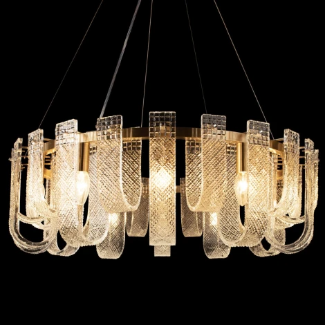 Подвесная люстра Loft It Jersey 10296/800 (220V, хрусталь, на тросе)